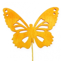 položky Deko motýle na drôte 3-farebné 8cm 18ks