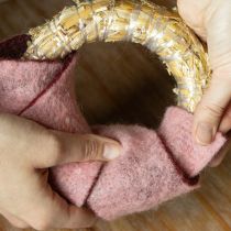 položky Slamený krúžok na remeslo na DIY dekorácie a kvetinárstvo