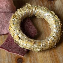 položky Slamený veniec, základňa pre veniec zo slamy, slamený krúžok 15/3 cm, 2 kusy