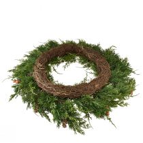 položky Jedľový veniec Tuja s púčikmi základný viničový veniec Ø50cm