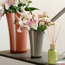 položky Váza „Fizzy“ Ø16cm V27cm platinovo sivá 1 ks