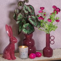 položky Moderná, umelecká váza s dlhým hrdlom a okrúhlymi úchytkami pre štýlové interiéry, 24 cm