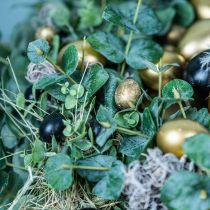 položky Prepeličie vajíčko ako dekorácia prázdne zlaté 3cm 50 ks