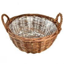 položky Rustikálna súprava prútených košíkov s rúčkami na prenášanie - 3 veľkosti (40 cm, 33 cm, 26 cm) - Multifunkčné pre dom a záhradu - Súprava 3 kusov