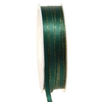 položky Vianočná stuha ozdobná stuha v zelenej a zlatej farbe Š6mm L50m