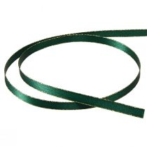 položky Vianočná stuha ozdobná stuha v zelenej a zlatej farbe Š6mm L50m