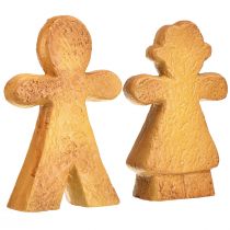 položky Vianočná dekorácia perníkový muž a žena keramická 16cm sada 2 kusov