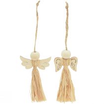 položky Vianočný anjel Dekorácia na vianočný stromček anjel rafia 11cm 12 ks