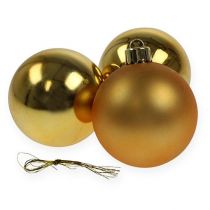 položky Vianočná guľa plastová zlatá 6cm 12ks