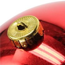 položky Vianočná guľa stredná plastová červená 20cm