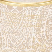 položky Sklenený držiak na čajové sviečky s paisley vzorom, Ø8cm, V9cm, 2 kusy