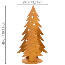 položky Vianočný lampión na stromček, kovová dekorácia v rustikálnom prevedení, V46cm Š25,5cm
