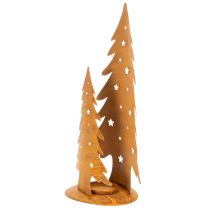 položky Vianočný lampión na stromček, kovová dekorácia v rustikálnom prevedení, V46cm Š25,5cm
