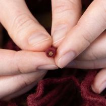 položky Knôtová niť, vlnená šnúra, bordová, 55 m šnúrka, kvetinárstvo, remeslá, DIY