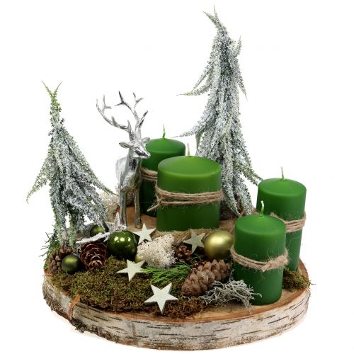 Floristik24 Ozdobná figúrka jeleň strieborná 16,5cm