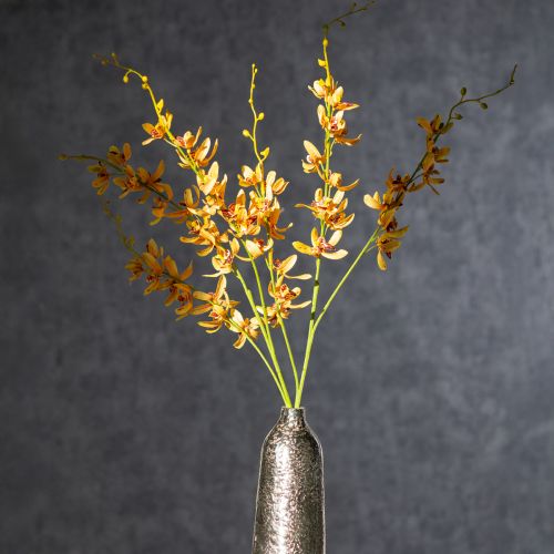 položky Umelá orchidea Cymbidium ako kvetinová stonka pre elegantnú dekoráciu, 95 cm, 2 kusy