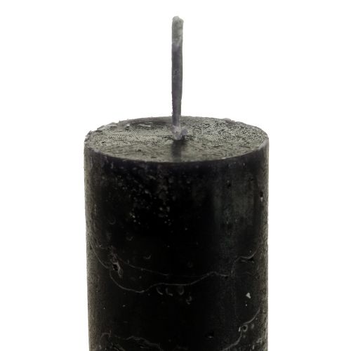 položky Sviečky tyčinkové farbené čierne sviečky 34×240mm 4ks