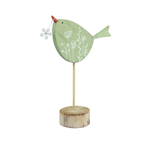 položky Dekorácia na stôl vtáčik Veľkonočná drevená dekorácia mäta 18x13,5cm 4 kusy