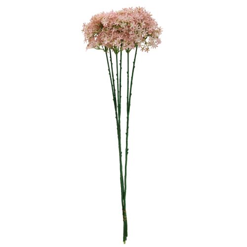 položky Ozdobný kvet Wild Allium umelý ružový 70cm 3ks