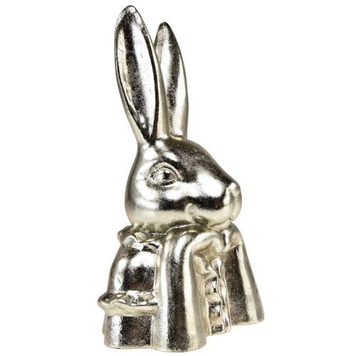 Floristik24 Ozdobný veľkonočný zajačik Zlaté keramické ozdobné poprsie zajačika V23,5cm