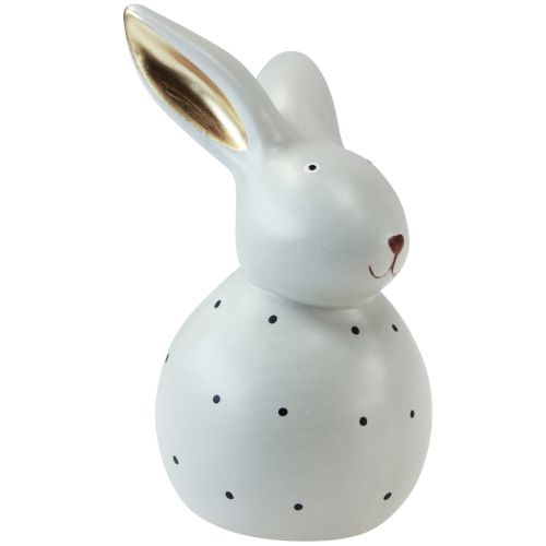 položky Veľkonočný zajačik ozdobné figúrky králiky s bodkovým vzorom 17cm 2ks