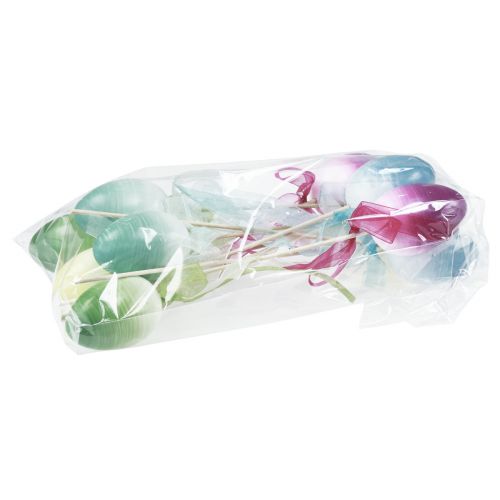 položky Kvetinová zátka Veľkonočné vajíčko plastové vajíčka farebné 4×5,5cm 10 ks