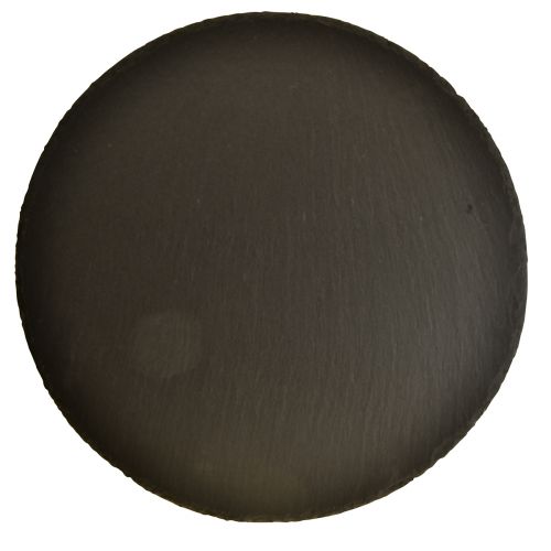 Floristik24 Prírodný bridlicový tanier okrúhly kamenný podnos čierny Ø15cm 6ks