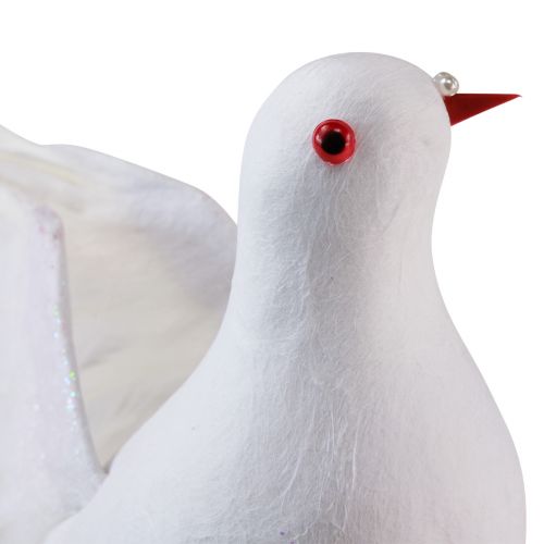 položky Svadobná dekorácia dekoračná holubica biela dekorácia svadobná holubica 17×23cm