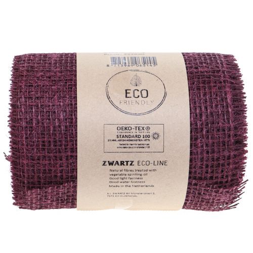 položky Behúň jutová stuha na stôl jutová stuha vínová červená 15cm 10m