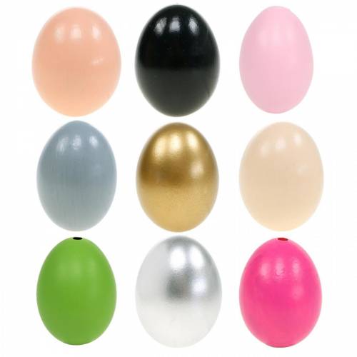 položky Slepačie vajíčka Vyfúknuté vajíčka Veľkonočná dekorácia rôznych farieb Balenie po 10 ks