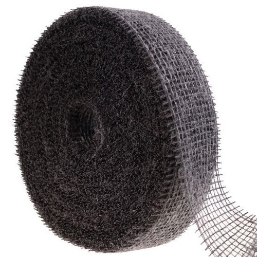 Floristik24 Jutová stuha sieťovaná stuha dekoračná stuha jutová hnedá taupe 5cm 40m