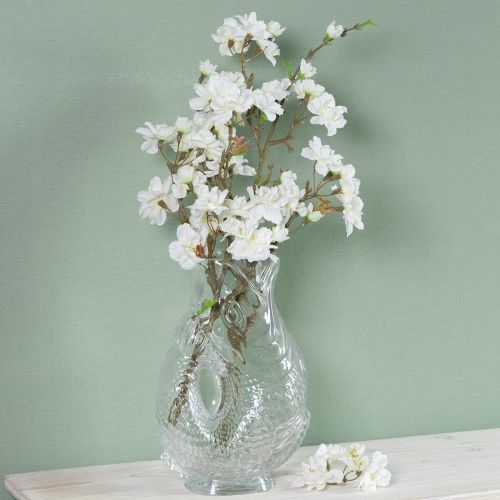 položky Sklenená váza v tvare ryby pre harmonický dizajn miestnosti, 24,5 cm