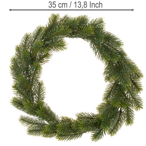 Umelý veniec z jedle zelenej na dekoráciu dverí, 35 cm | Floristik24.sk