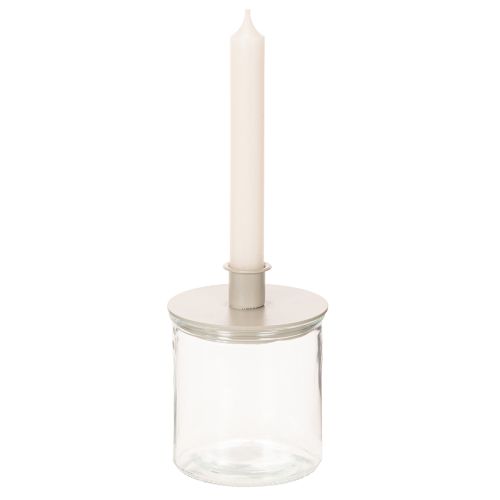 Sklenená valcová váza, priehľadná, univerzálna, 10 cm, 3 kusy | Floristik24.sk