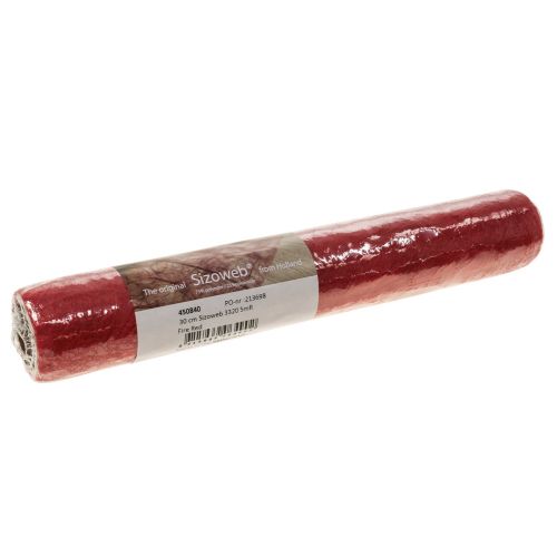 položky Deco fleece behúň na stôl Sizoweb červený 30cm 5m