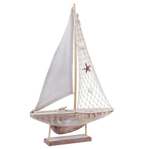 Dekorácia plachetnice plachetnica námorná dekorácia 31,5×5,5×48cm