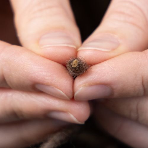 položky Knôtová niť, vlnená šnúrka, hnedá, 55 m ozdobná šnúrka na kvetinárstvo a remeslá