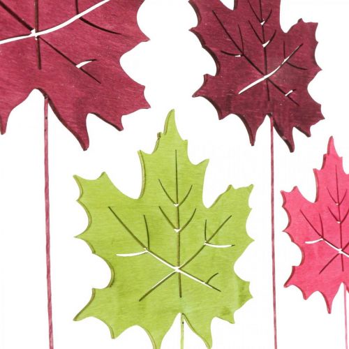 položky Jesenný záhradný kolík javorový list drevo Š9,5cm D31cm 12ks