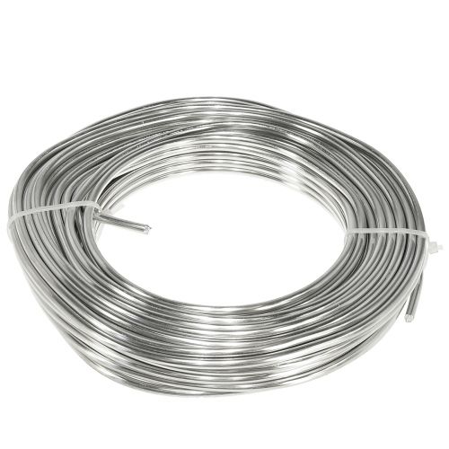 Hliníkový drôt strieborný lesklý remeselnícky drôt ozdobný Ø5mm 1kg