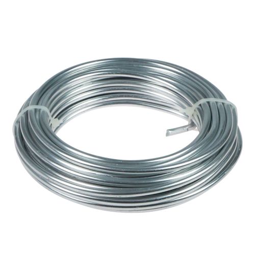 Hliníkový drôt hliníkový drôt 5mm bižutérny drôt strieborný 500g
