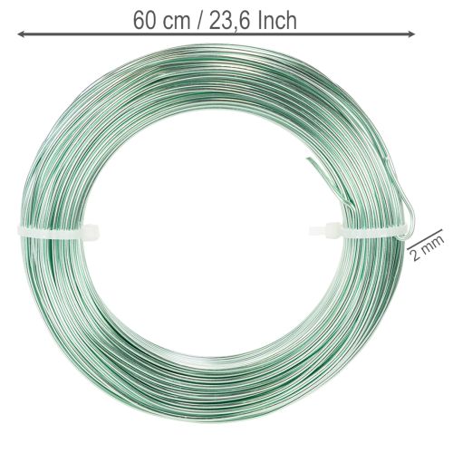 Hliníkový drôt 2mm dekoratívny drôt na remeselné práce 60m 500g | Floristik24.sk