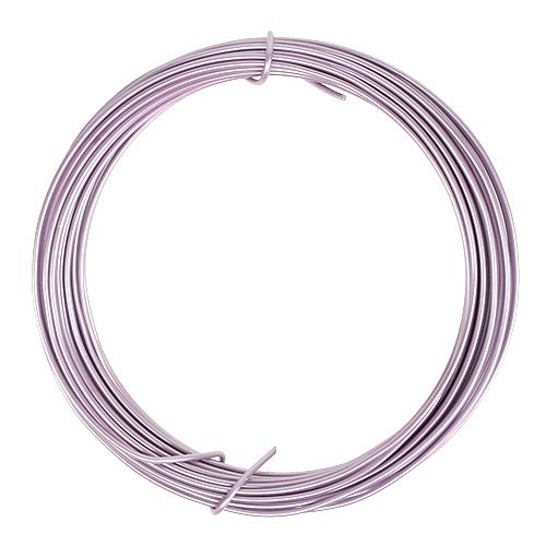 Floristik24 Hliníkový drôt pastelovo fialový Ø2mm 12m