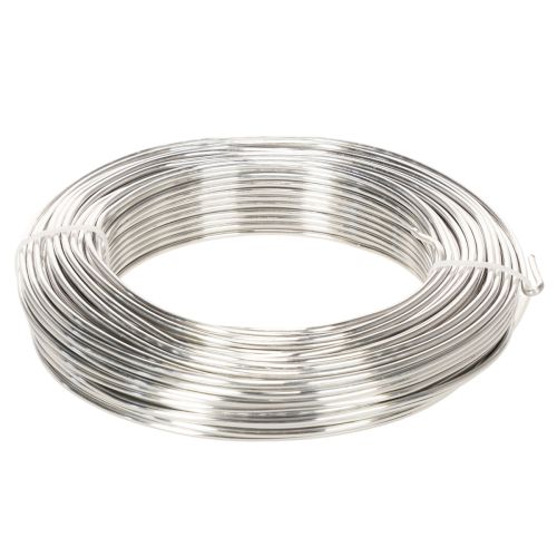 Hliníkový drôt, strieborný, 3 mm, remeselný drôt na kreatívne projekty, 1 kg