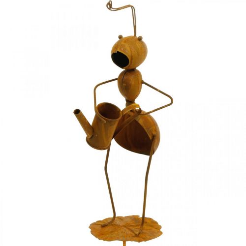 Floristik24 Deco plug mravec, dekorácia do postieľky, mravec s napájadlom, patina kvetu plug