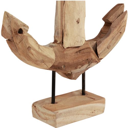 položky Dekorácia kotvy drevo kov so základňou teak maritime 26x7x38cm