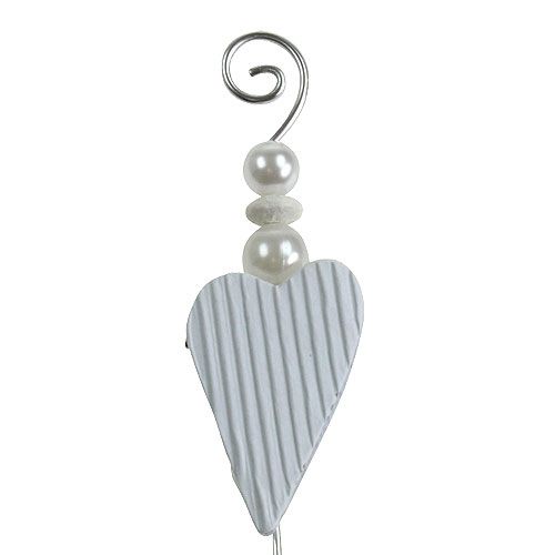 Floristik24 Odznaky so srdiečkom 12cm 16 ks