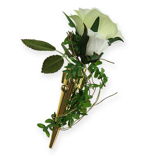 Floristik24 Svadobná špendlík s magnetom, lesklá zlatá 7cm