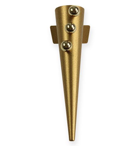 Svadobná špendlík s magnetom, matná zlatá 7cm
