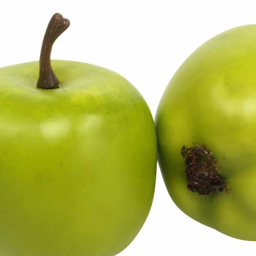 položky Deco mini jablká zelené žlté umelé V4,3cm Ø3,6cm 24str