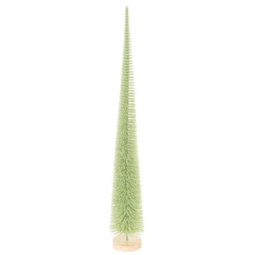 Umelý vianočný stromček, ozdobný stromček na drevenom podstavci, 60 cm